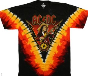 AC/DC Angus Lightning V Dye T-Shirt