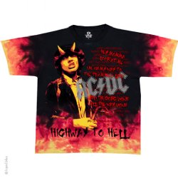 AC/DC Hell Tie-Dye T-Shirt