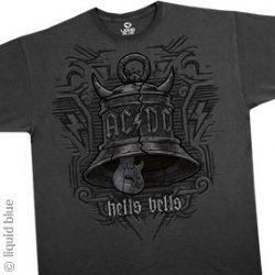 AC/DC T-Shirts - AC/DC Big Bells Charcoal T-Shirt