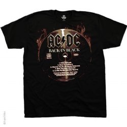 AC/DC Back in Black CD Black T-Shirt