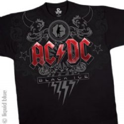 AC/DC T-Shirts - AC/DC Black Ice Black T-Shirt