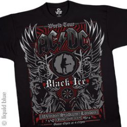 AC/DC World Tour Black Athletic T-Shirt