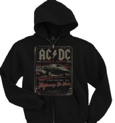 AC/DC Speed Shop Black Zip Hoodie