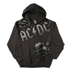 AC/DC Night Prowler Grey Zipper Hoodie