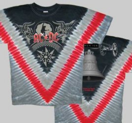 AC/DC T-Shirts - AC/DC Black Ice V Dye T-Shirt
