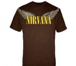 Nirvana Wings Chocolate Brown T-Shirt